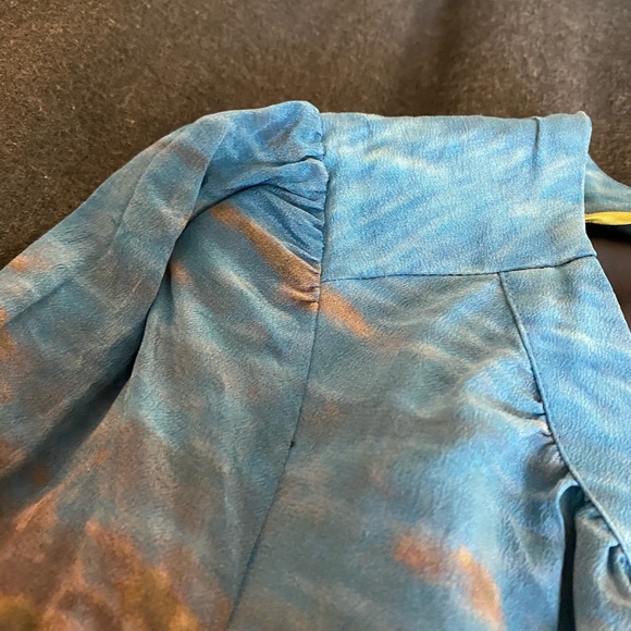 Anthropologie Meadow Rue Scotland Dress 100% Silk - Picture 4 of 8